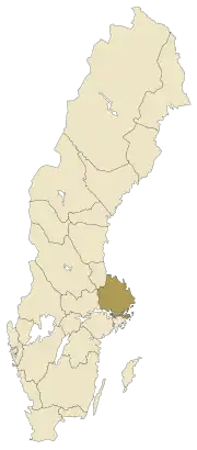 Localisation de Uppland
