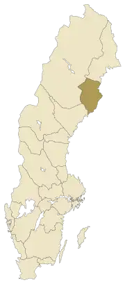 Localisation de Västerbotten