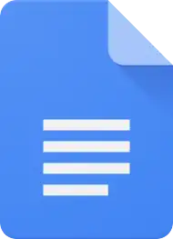 Logo de Google Docs, Sheets, Slides et Forms