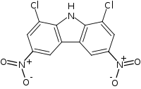 Image illustrative de l’article 1,8-Dichloro-3,6-dinitrocarbazole