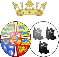 Description de l'image Armes d alliance de Lois comtesse de Rosenborg.svg.