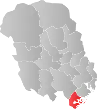 Localisation de Kragerø