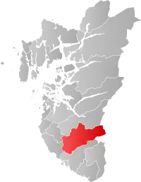 Localisation de Bjerkreim
