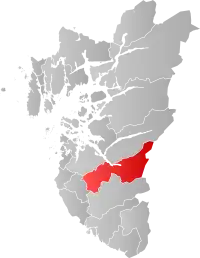 Localisation de Gjesdal