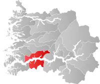 Localisation de Høyanger