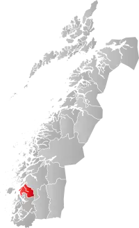 Localisation de Vevelstad