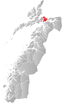Localisation de Tjeldsund