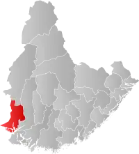 Localisation de Flekkefjord