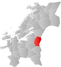 Localisation de Meråker