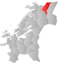 Localisation de Namsskogan