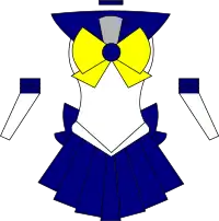 Dessin simplifié du costume de Sailor Uranus