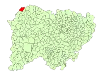 Localisation de Aldeadávila de la Ribera