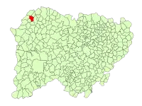 Localisation de La Zarza de Pumareda