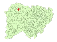 Localisation de Sanchón de la Ribera