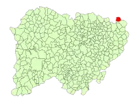 Localisation de Tarazona de Guareña