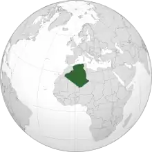 Description de l'image Algeria (centered orthographic projection).svg.