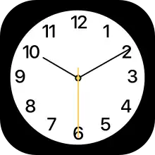 Description de l'image Apple Clock icon.svg.