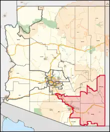 Description de l'image Arizona's 6th congressional district (since 2023).svg.