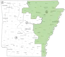 Description de l'image Arkansas-first-congressional-district-2013.svg.