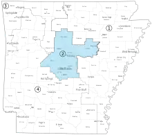 Description de l'image Arkansas-second-congressional-district.svg.