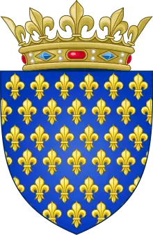Description de l'image Arms of the Kingdom of France (Ancien).svg.