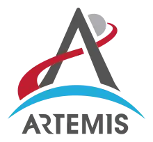 Description de l'image Artemis program (solid contrast with wordmark).svg.