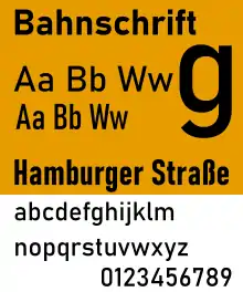 Description de l'image Bahnschrift.svg.