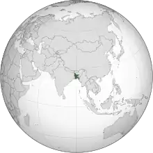 Description de l'image Bangladesh (orthographic projection).svg.