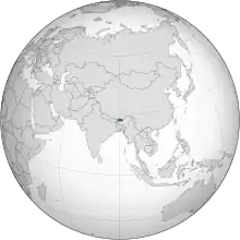 Description de l'image Bhutan (orthographic projection).svg.