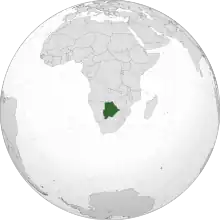 Description de l'image Botswana_(centered_orthographic_projection).svg.