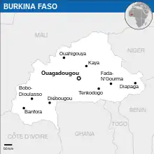 Description de l'image Burkina Faso - Location Map (2013) - BFA - UNOCHA.svg.