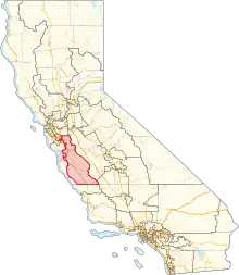 Description de l'image California's 18th congressional district (since 2023).svg.