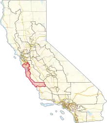 Description de l'image California's 19th congressional district (since 2023).svg.