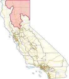 Description de l'image California's 1st congressional district (since 2023).svg.