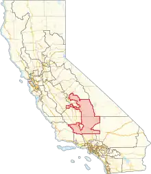 Description de l'image California's 20th congressional district (since 2023).svg.