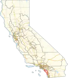 Description de l'image California's 49th congressional district (since 2023).svg.