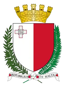 Description de l'image Coat of arms of Malta.svg.