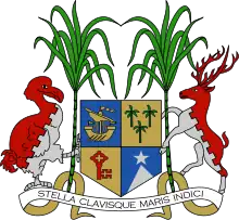 Description de l'image Coat of arms of Mauritius (Original version).svg.