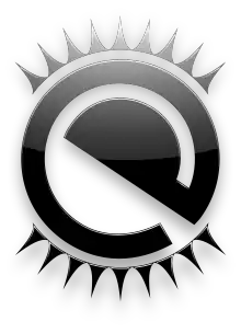 Description de l'image E17 enlightenment logo shiny black curved.svg.