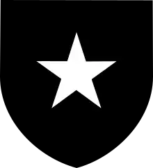 Emblème de l'Arnor : une étoile blanche à cinq branches, symbolisant l'Elendilmir.