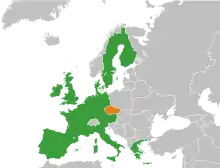 Image illustrative de l’article Procédure d'adhésion de la Tchéquie à l'Union européenne