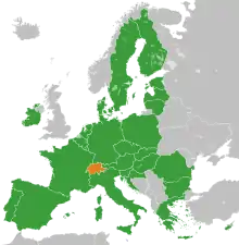 Image illustrative de l’article Procédure d'adhésion de la Suisse à l'Union européenne