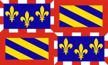 Description de l'image Flag of Bourgogne.svg.