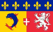 Description de l'image Flag of Rhône-Alpes.svg.