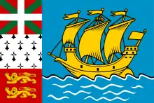 Description de l'image Flag of Saint-Pierre and Miquelon.svg.