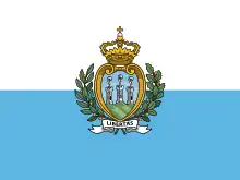 Description de l'image Flag of San Marino.svg.