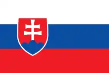 Description de l'image Flag of Slovakia.svg.