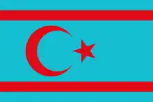 Description de l'image Flag of Syrian Turkmens.svg.