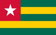 Description de l'image Flag of Togo.svg.