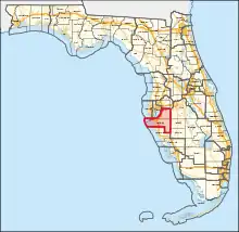 Description de l'image Florida's 16th congressional district (since 2023).svg.